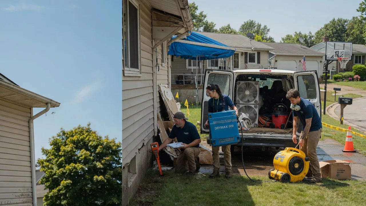 Ceiling Leak Cleanup in Milford, MI near me